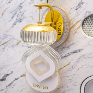 Applique murale LED – Design géométrique transparent & opaque