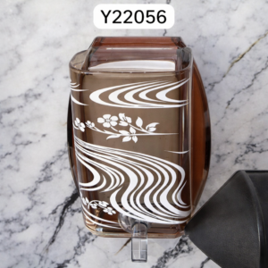 applique-murale-simple-y22056-verre-ondes-floral