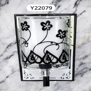 applique-murale-simple-y22079-verre-floral-rectangle