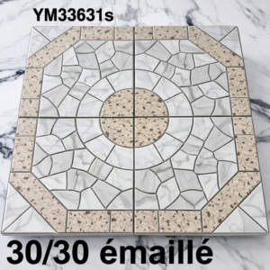 Carreaux 30x30 émaillés – finition brillante