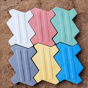 Dalle terrasse zig zag 30x30 cm 1ère choix multicolore