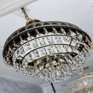lustre-cristal-noir-cascade-500w-elegance-classique