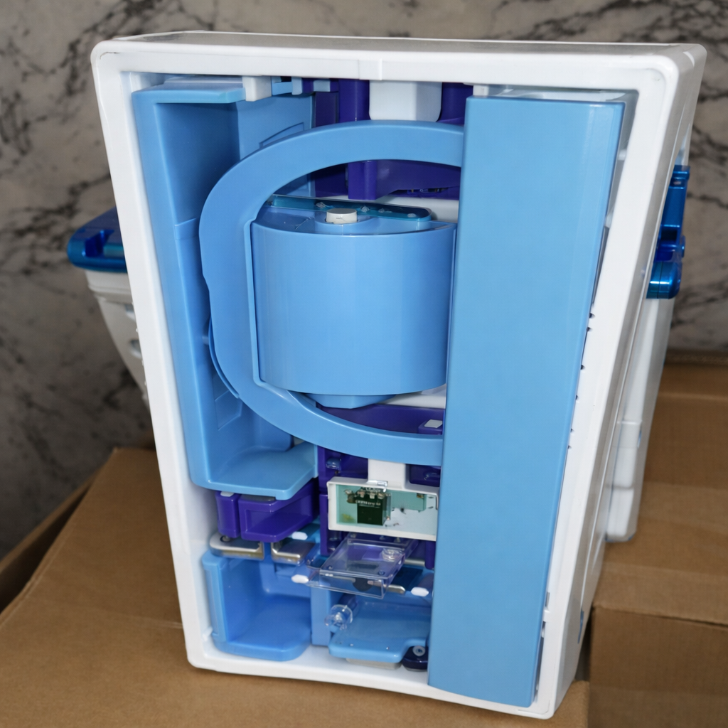 Organisateur salle de bain Actika plastique bleu – set complet